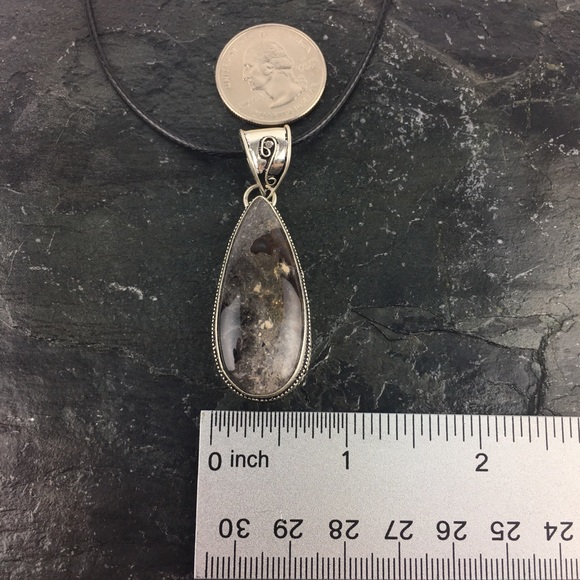 Jasper Stone Pendant Necklace - Picture 6 of 8